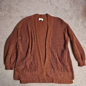 Women's Brown Knit Cardigan